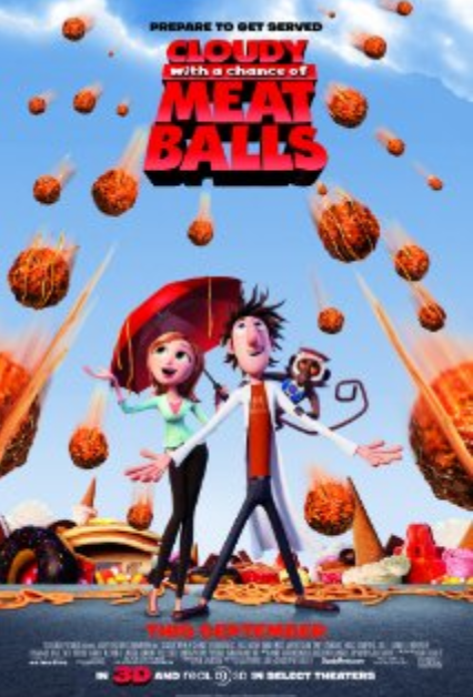 Family-friendly movie: Cloudy with a Chance of Meatballs