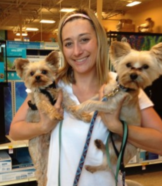 Mork (right) with his new family
