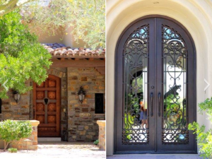 Wrought iron doors in DC ranch and Silverleaf