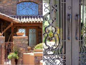Wrought iron doors in DC ranch and Silverleaf