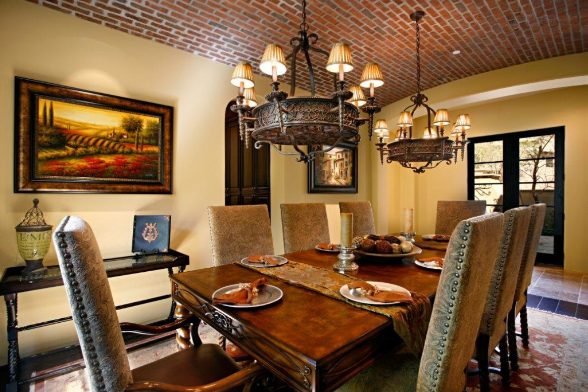 Tuscan style dining room