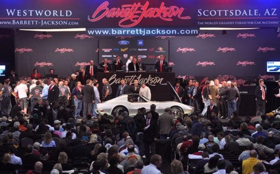 A scene from the 2010 Barrett-Jackson auction in Scottsdale