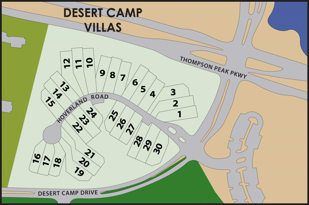 Map of Desert Camp Villas