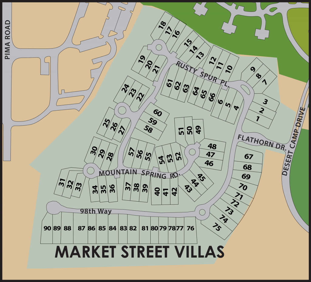 Map of Market Street Villas