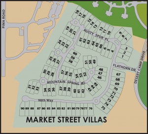 Map of Market Street Villas