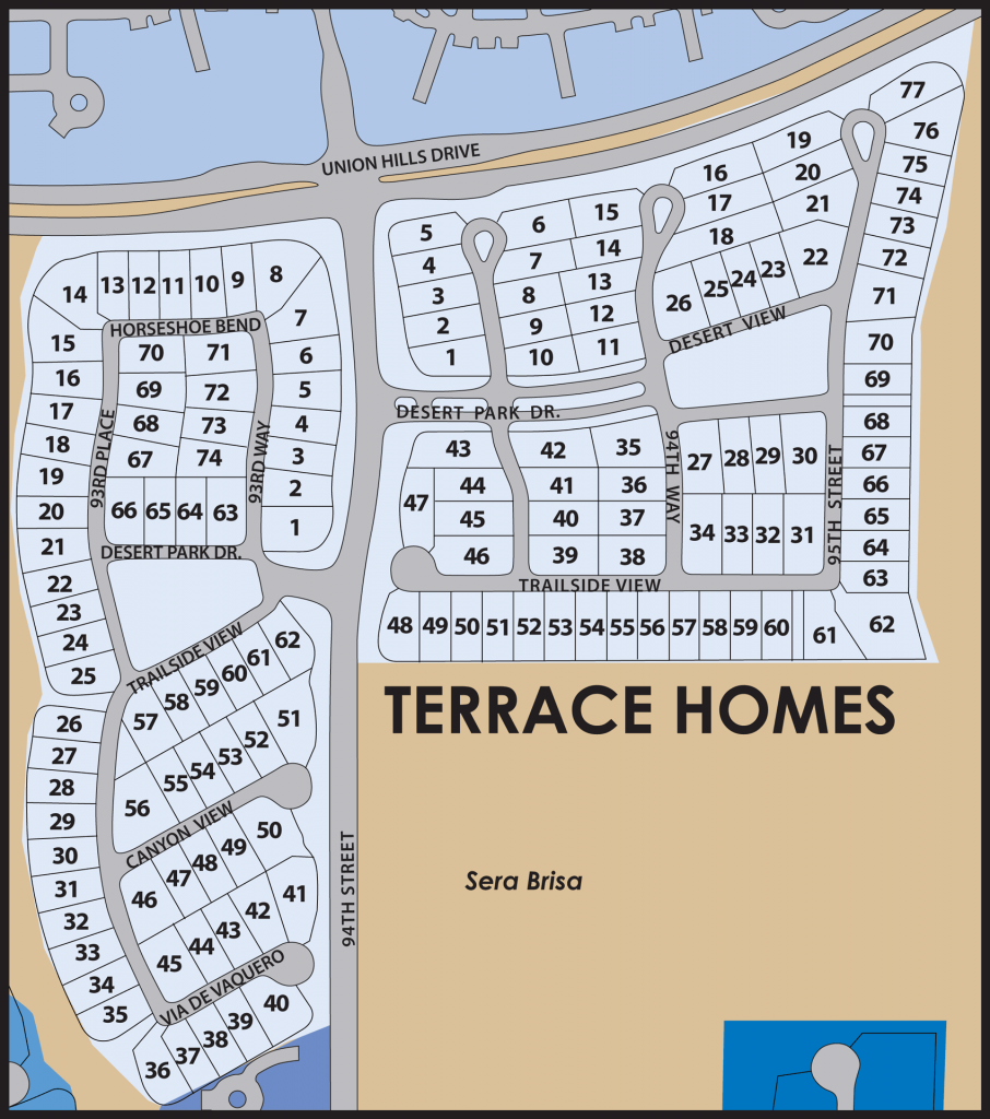 Map of Terrace Homes