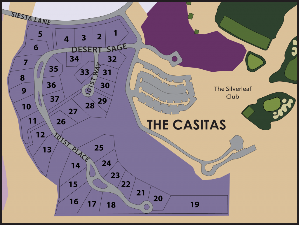 Map of The Casitas