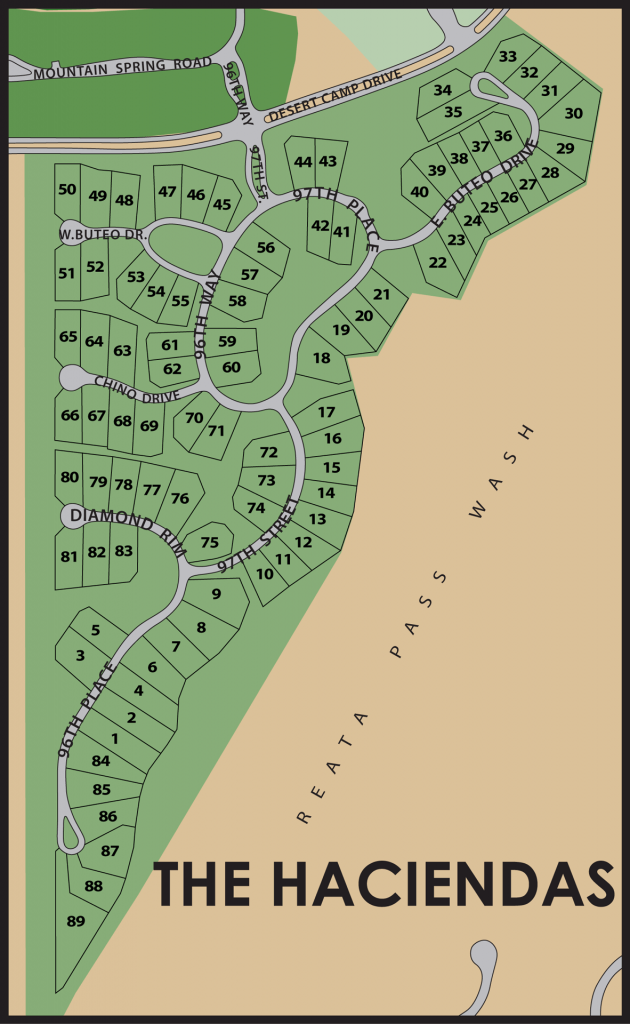 Map of The Haciendas