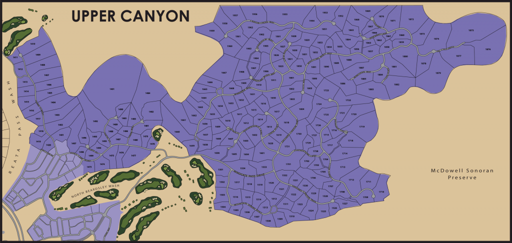 Map of Upper Canyon