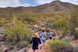 Joggers in the McDowell Sonoran Preserve