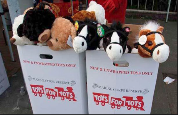 Toys for Tots drop-off at Grimaldi's on Market Street