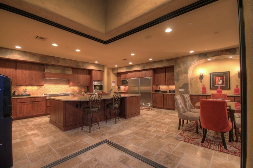 Kitchen with large center island