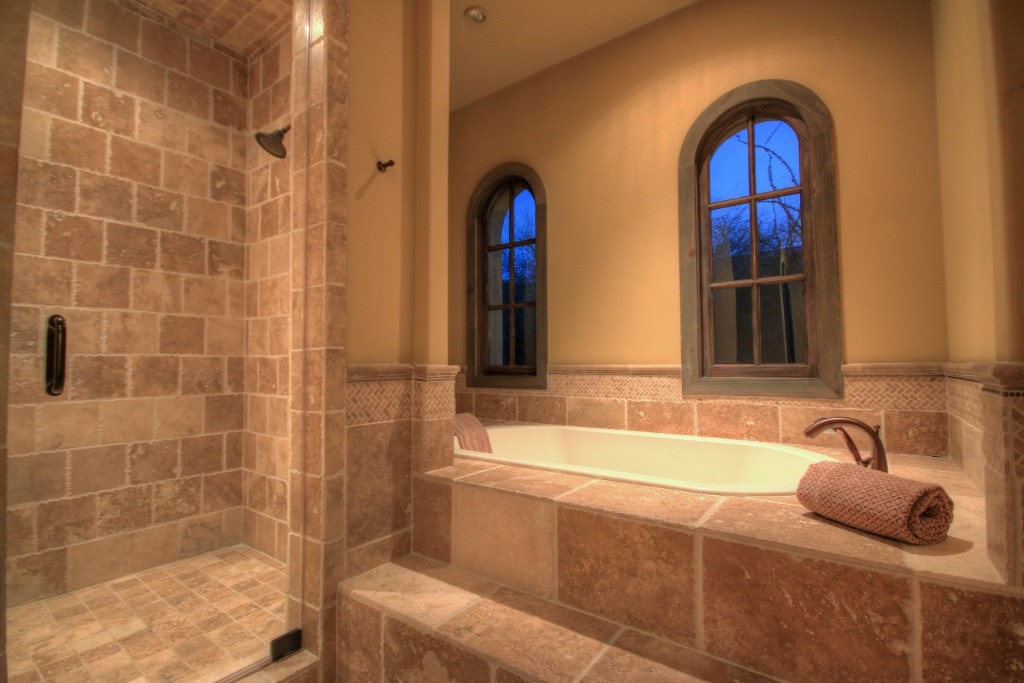 Master bathtub and shower