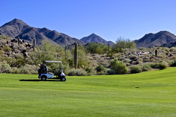 A typical sunny April day on the golf course in Silverleaf