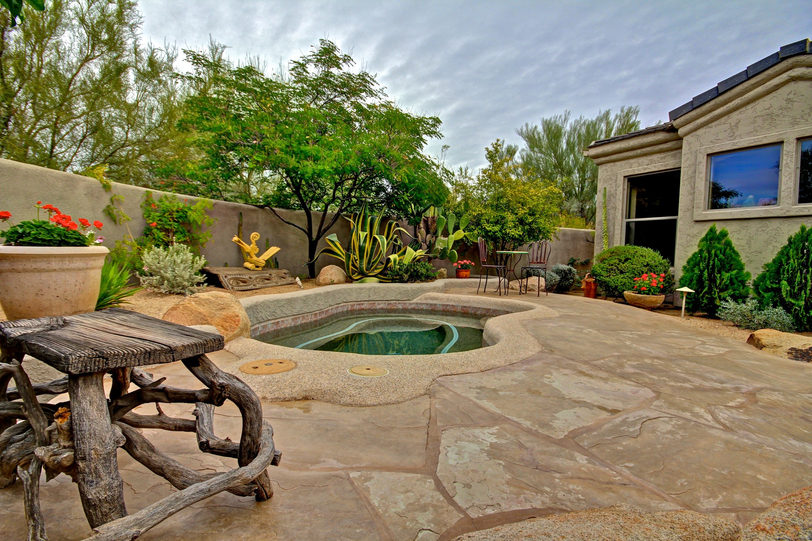 Soothing spa at this Scottsdale home for sale in DC Ranch located at 20534 N 95th St Scottsdale, AZ 85255 listed by Don Matheson at The Matheson Team