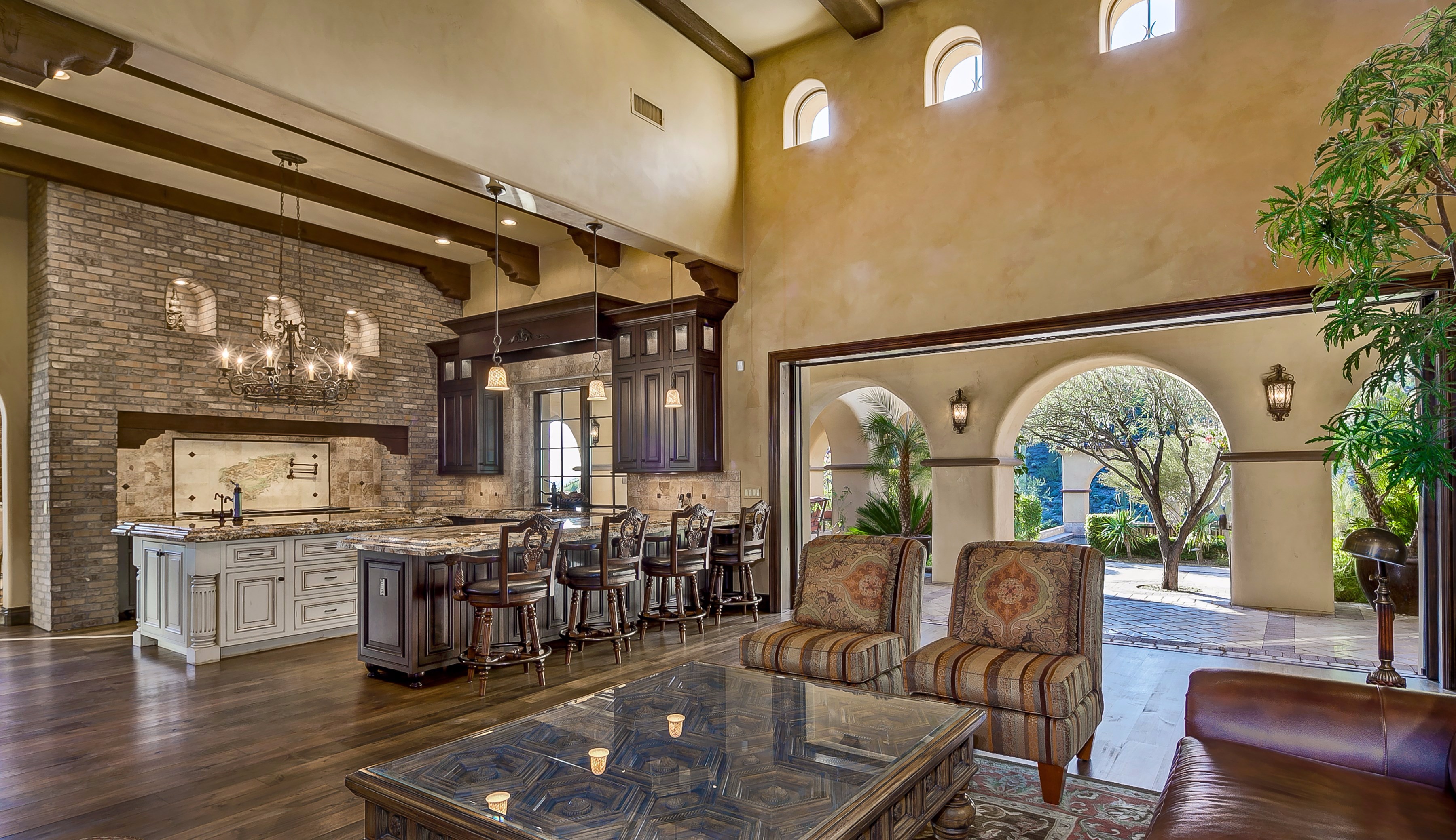 Family room and kitchen at this Scottsdale home for sale in Silverleaf located at 10744 E Wingspan Way #1665 Scottsdale, AZ 85255 listed by Don Matheson at The Matheson Team