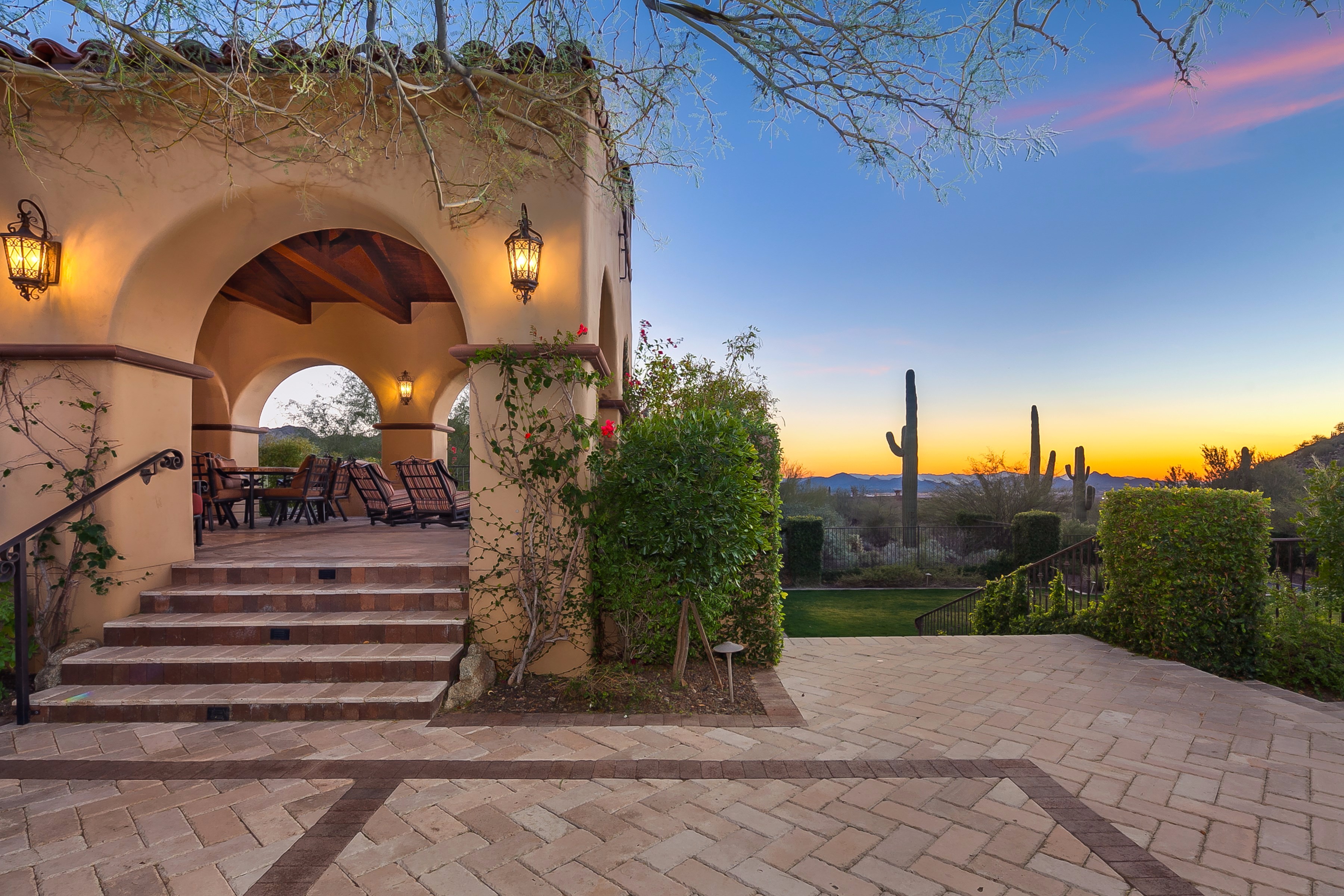 View from courtyard at this Scottsdale home for sale in Silverleaf located at 10744 E Wingspan Way #1665 Scottsdale, AZ 85255 listed by Don Matheson at The Matheson Team