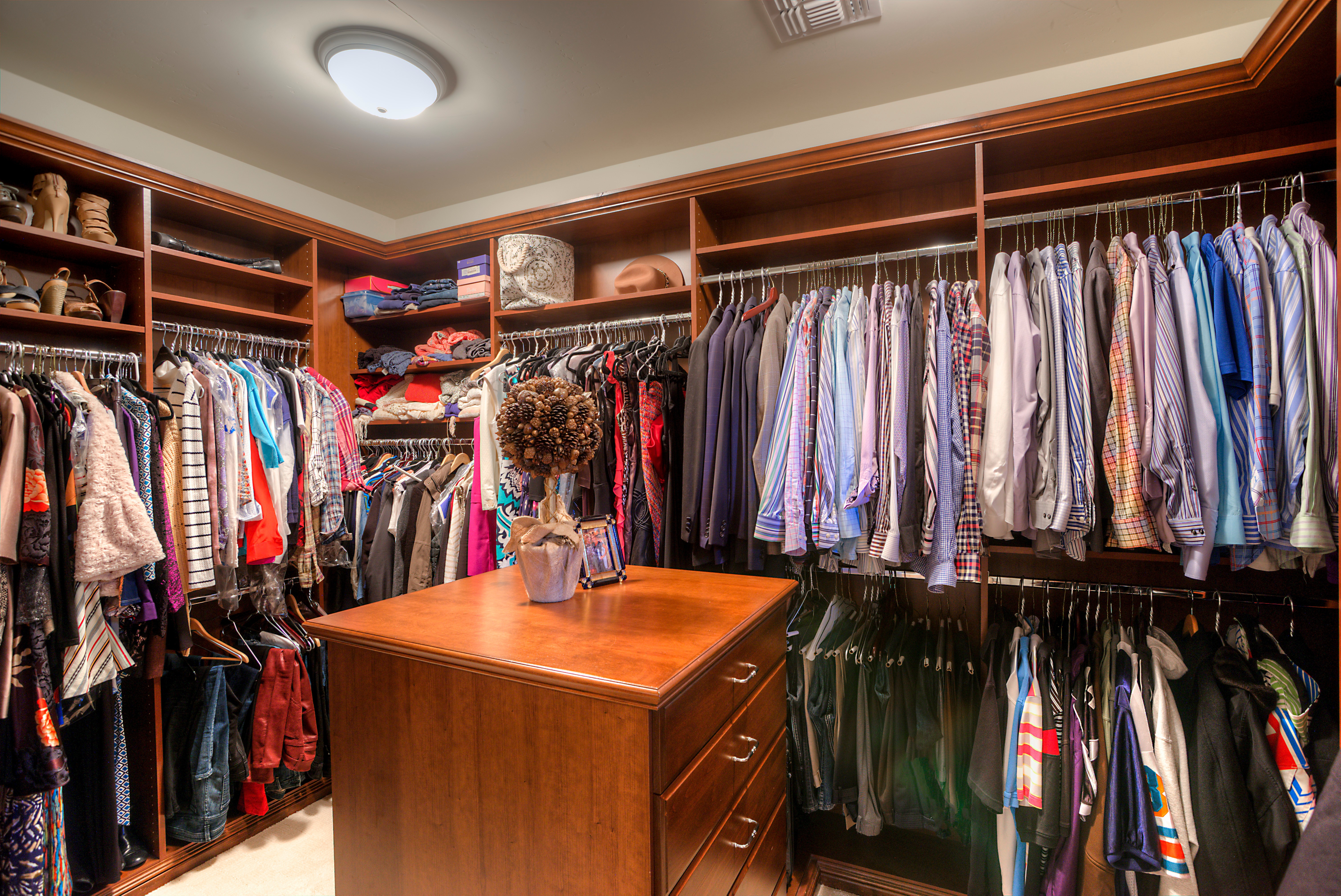 Massive walk-in closet at this Scottsdale home for sale in DC Ranch located at 19829 N 97th Pl Scottsdale, AZ 85255 listed by Don Matheson at The Matheson Team