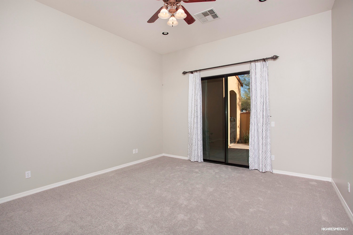 Owner's suite access to patio at this Scottsdale townhome for sale in Market Street at DC Ranch located at 20704 N 90th Pl #1005 Scottsdale, AZ 85255 listed by Don Matheson at The Matheson Team