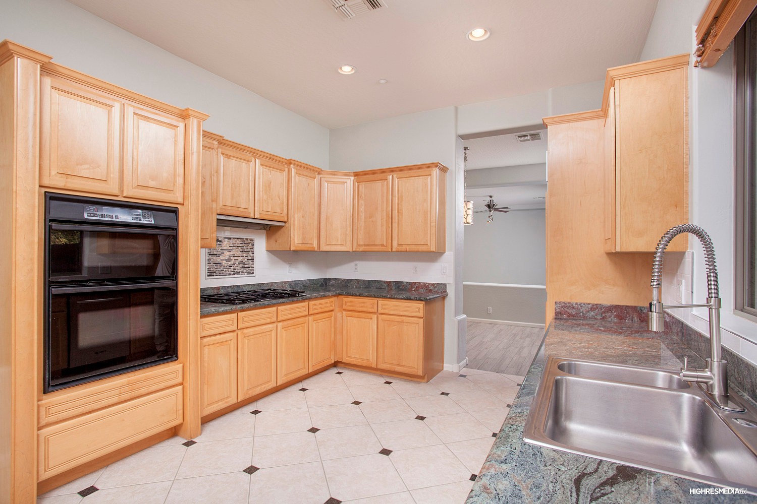 Slab granite counter tops at this Scottsdale home for sale in DC Ranch located at 20446 N 95th St Scottsdale, AZ 85255 listed by Don Matheson at The Matheson Team