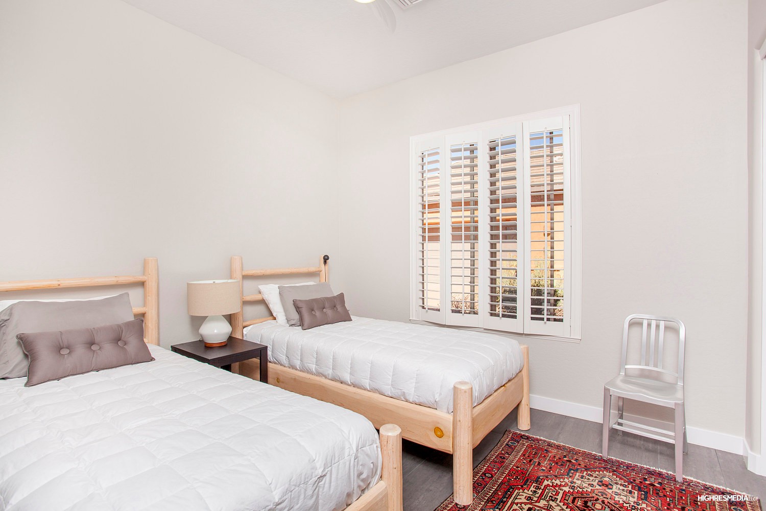 Bright guest bedroom at this Scottsdale home for sale in DC Ranch located at 20421 N 96th Way Scottsdale, AZ 85255 listed by Don Matheson at The Matheson Team