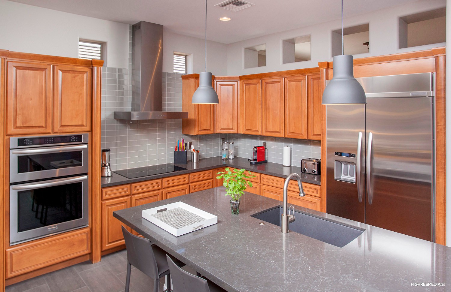 Quartz counter tops at this Scottsdale home for sale in DC Ranch located at 20421 N 96th Way Scottsdale, AZ 85255 listed by Don Matheson at The Matheson Team