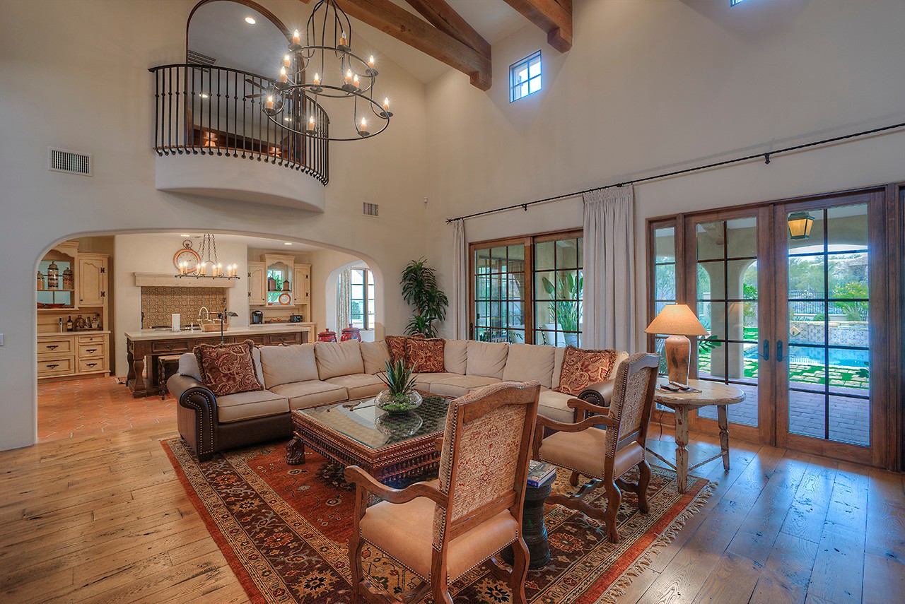 Great room views at this Scottsdale home for sale located at 9290 E Thompson Peak Pkwy #455 Scottsdale, AZ 85255 listed by Don Matheson at The Matheson Team