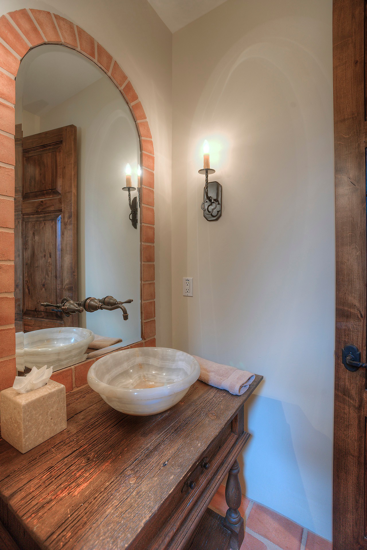 Powder room at this Scottsdale home for sale located at 9290 E Thompson Peak Pkwy #455 Scottsdale, AZ 85255 listed by Don Matheson at The Matheson Team