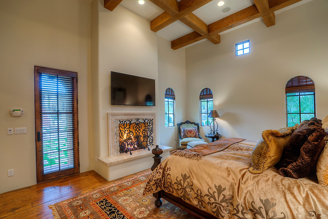 Owner's suite with backyard access at this Scottsdale home for sale located at 9290 E Thompson Peak Pkwy #455 Scottsdale, AZ 85255 listed by Don Matheson at The Matheson Team