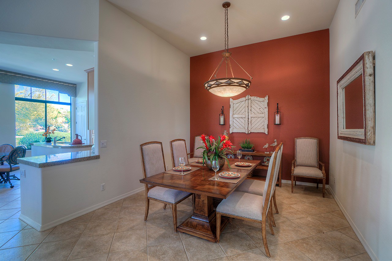 Cozy formal dining area at this Scottsdale home for sale located in DC Ranch at 9270 E Thompson Peak Pwky #320 Scottsdale, AZ 85255 listed by Don Matheson at The Matheson Team