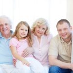 elderly parents living with adult children and their kids