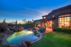 Backyard with Pool and Spa