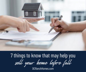 7 things to know about selling your home before fall